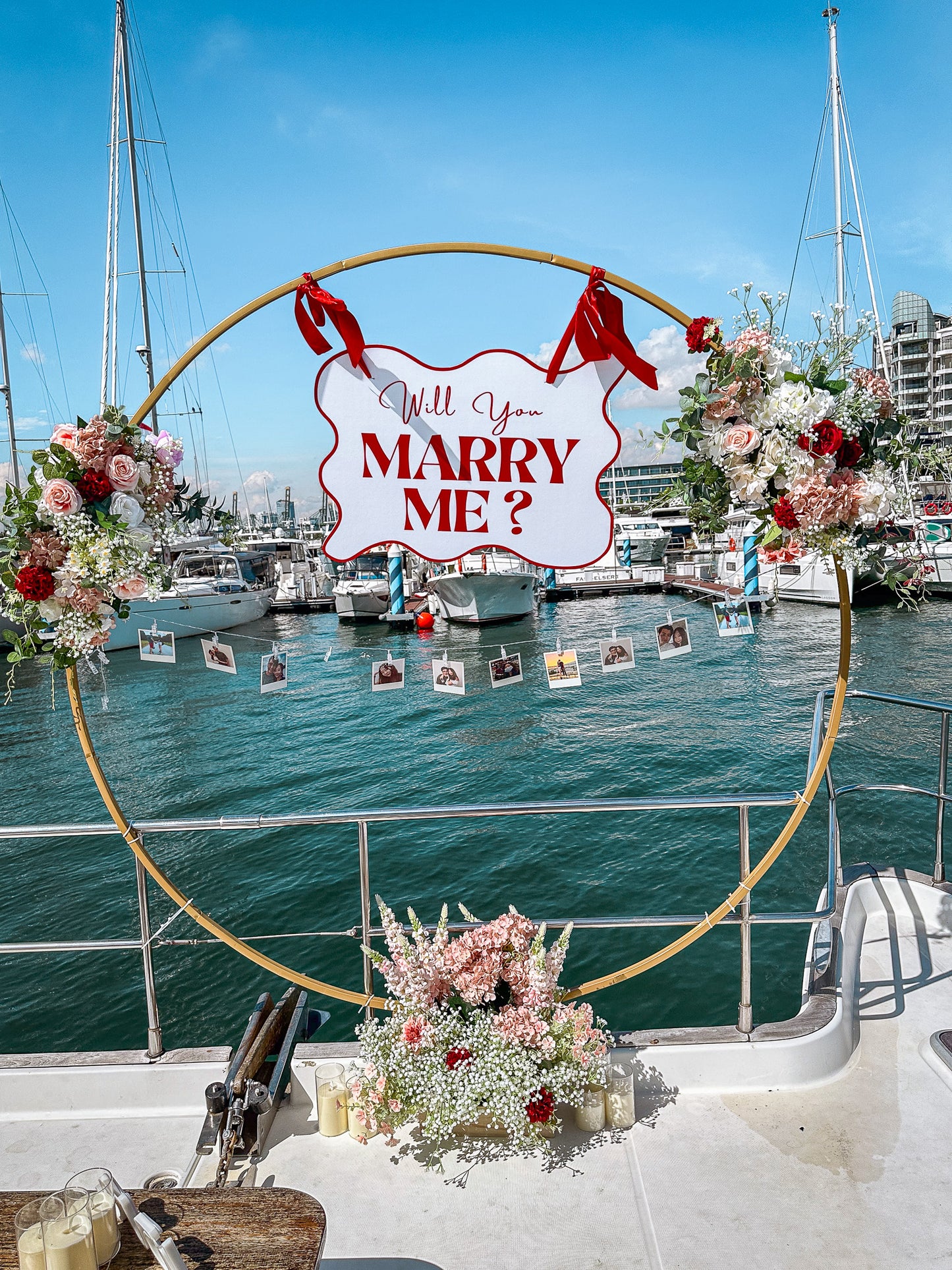 Yacht Proposal Decor