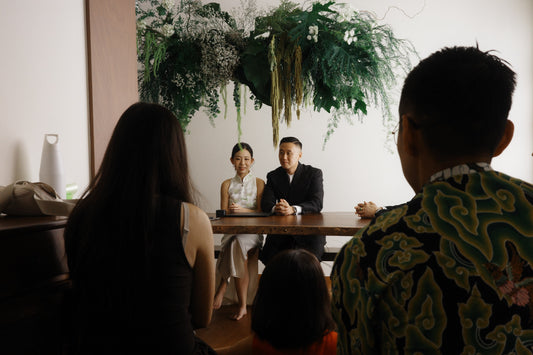 Home Solemnisation Decor in Singapore: A Botanical, Foliage-Filled Celebration