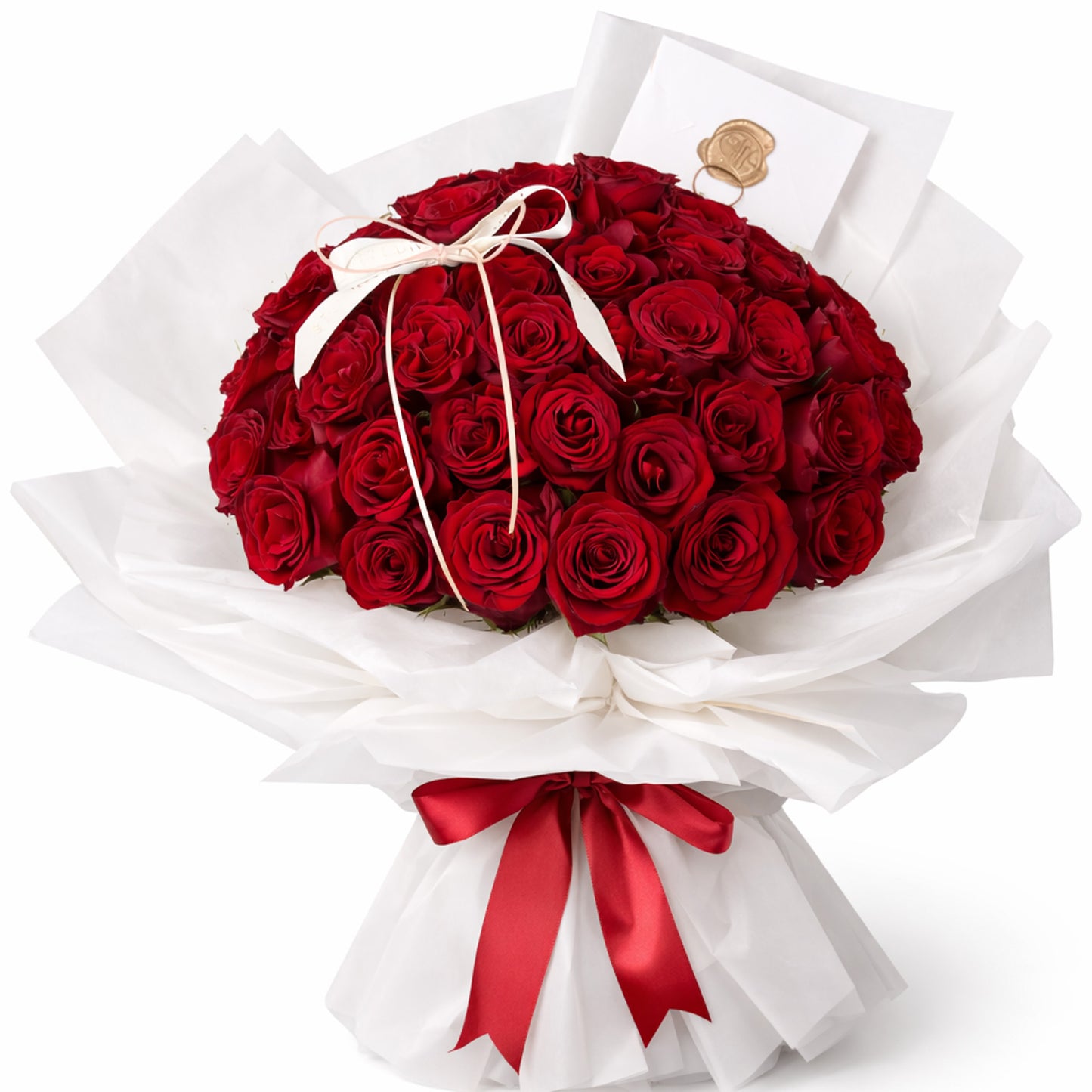 Heart's Promise - 12/ 24/ 50/ 99 Roses Bouquet