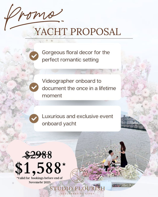 [ PROMO ] Yacht Wedding Proposal Package